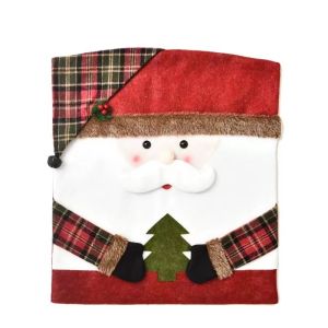 Christmas Chair Cover Home Xmas Party Dining Decoration Chair Xmas Cap Folding Christmas Decors