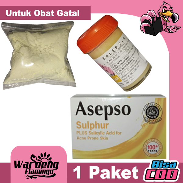 Belerang Asli Obat Gatal Paket Sabun Asepso Salep Dan Bubuk Obat Penyakit Kulit Lazada Indonesia