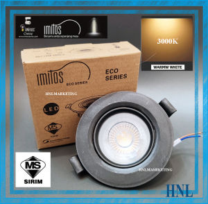 IMITOS 7W LED EYEBALL DOWNLIGHT BLACK SLIM DESIGN