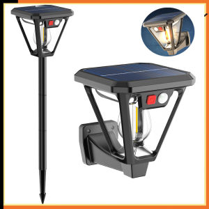 Lampu Raya 2IN1 Outdoor Garden LED Solar Power Lawn Lamp Led Ground Lampu Sun Light Garden Lampu Pelita Raya Street