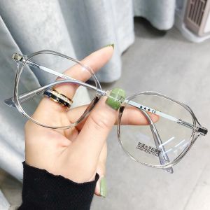 Gọng Kính Tròn Nam Nữ 2053 Hàn Quốc Chống ánh sáng xanh Kính Mắt giả cận càng sắt FERADO