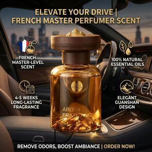 French Master Perfumer Mountain View Car Fragrance Car Perfume Multifunction Fragrance Air Freshener Long Lasting Aroma Car Ornament Vehicle Interior Decor