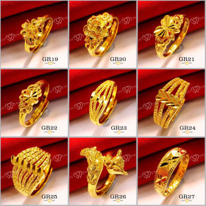 POS DARI KL - GR19 / CINCIN / GOLD RING /  CINCIN GOLD PLATED / ADJUSTABLE RING / CINCIN PEREMPUAN / CINCIN EMAS / RING
