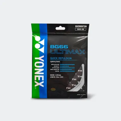 YONEX เอ็นแบดมินตัน รุ่น BG-66 ULTIMAX /3100066300346 (แดงฟ้าขาวส้มน้ำเงินดำเขียว)