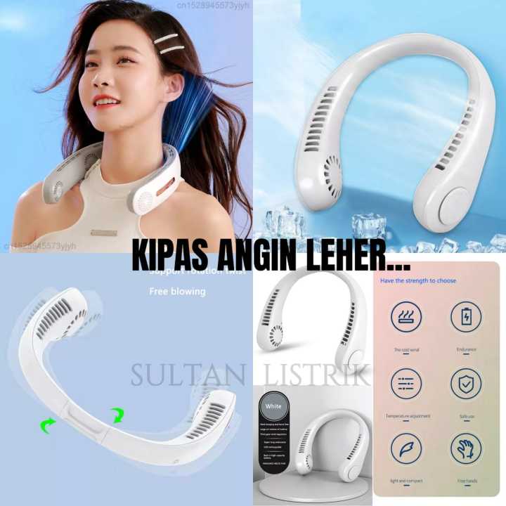 KIPAS ANGIN LEHER USB PORTABLE / KIPAS ANGIN LEHER GANTUNG USB PORTABLE