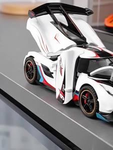 Hui Na 1:32 Koenigsegg painted version sports car model   Simulated Alloy Sound and Light Boy Toy Car Ornament
