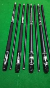 Gậy bida tiêu chuẩn Mỹ chín bi 1/2 Cần câu carbon hai mảnh đầu lớn 13mm Bánh xe giữa bằng thép không gỉ Cấy ghép nha khoa bằng hợp kim