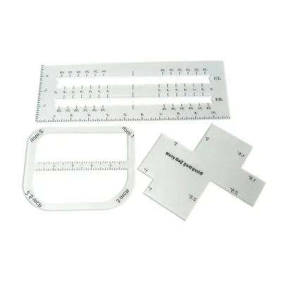 luanzhaiwe Sewing Ruler for Diy Bag Professional Quilting Template Clear Acrylic Sewing Ruler Set with Curve Templates Precision Cutting Guides – Perfect for Handbag Making Diy Fabric for Seamstresses