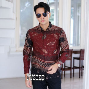 PAKET KEMEJA BATIK 100 RB DAPAT 3 BAJU KEMEJA CASUAL LENGAN PANJANG PART III SERIMOTIF