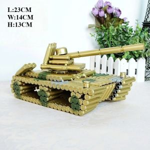 FFBH Ironwork Miniatures Modern Simple Commemorate Miniatures Birthday Commemorate Present Tank Model Room Decoration Accessories 9Y3K6