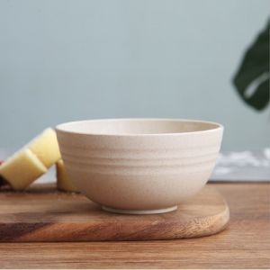 Mangkok Jerami Mangkuk Nasi Serat Gandum / Mangkok Wheat Straw Bowl Jerami  BPA Free Mangkok Plastik