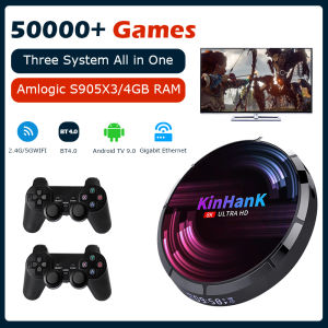 2021 New Retro Video Game Consoles H96 Super Console X Max 4K HD Wifi for Ps1/Psp/N64/Ss/Dc Portable Game Player with 50000+Games