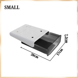 Slide Out Desk Under Table Drawer Storage Box Self Adhesive Office Desktop Hidden Bottom Organizer Stationery Scissors Pen Clips Eraser Holder TH