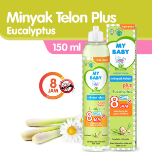 MY BABY Minyak Telon Plus | 150ml 90ml 60ml 30ml | Melindungi dari gigitan Nyamuk | Longer Protection | Eucalyptus | Lavender