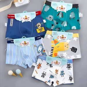 XiaTong Celana Dalam Anak Laki Laki Import 12 Pcs Murni Katun / Boxer Anak Laki Laki 1 Lusin / Celana Dalam Anak Cowok Usia 2-15 Tahun Fashion (M-5XL)