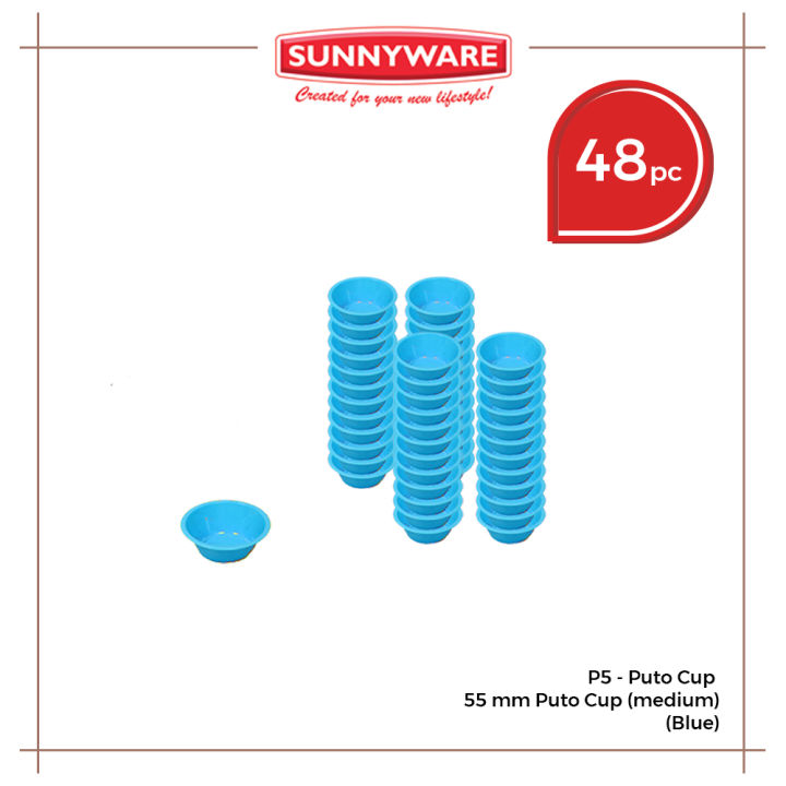 48pcs%20(4%20dozen)%20set%20P5%2055%20mm%20Puto%20Cup%20(medium)%2055mm%20x%2024mm%20Puto%20Cup%20%20%5B%20Sunnyware%20P5%20%5D%20-%20Image%202