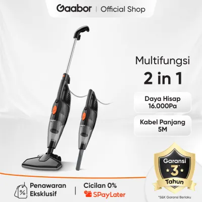 Gaabor Vacuum Cleaner Penyedot Debu Multifungsi 2 in 1 Low Watt Kapasitas 1.5L