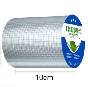 EH Aluminum Foil Thicken Butyl Waterproof Tape Wall Crack Roof Duct Repair Adhesive Tape High Temperature Resistance Stop Leak Sticker Tape Paste