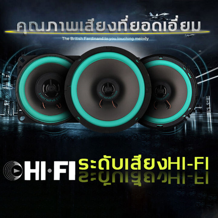 🚗ซื้อ 1 แถม 1🚗ดอกลำโพง6 5นิ้ว ลำโพงคู่ HD สเตอริโอรอบๆ เสียงระดับHiFi ...
