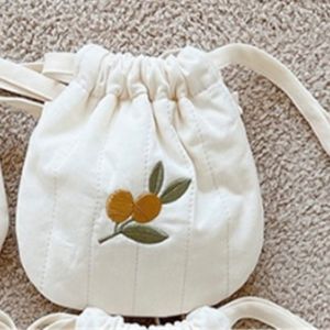 DOWNA Đáng yêu Túi đeo vai cho bé 12x10cm Thêu Túi xách Dễ thương Ví đựng tiền xu cho trẻ em Trẻ em