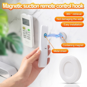【SG Local】Wall Mount Plastic Magnetic Hooks Anti-Lost Remote Control Magnet Hooks Fridge Sticker Key Holder