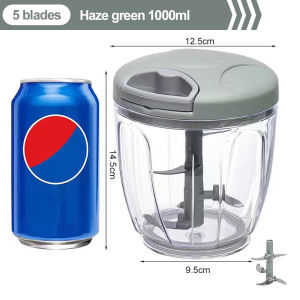 1000ML Manual Meat Mincer garlic crusher grinder Rotate Garlic Press Crusher Vegetable Onion Cutter Kitchen Cooking