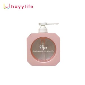 HAYYLIFE Botol Sabun plastik bening persegi botol pers botol pembersih tangan botol pengeluaran HL-AEA975