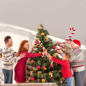 Inflatable Holiday Walking Stick Waterproof PVC Walking Stick Balloon Ornament For Christmas Tree Festival Celebration