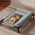 ARGETR Breathable Elevated Dog Beds Removable Mesh Dog Cooling Bed Washable with Pillow Outside Dog Bed for Small Medium Dogs. 