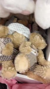 2pcs/lot Couple Teddy Bear With Cloth Plush Toys Dolls Sister Bear Stuffed Toy for Kids Children Girl Birthday Christmas Gift2026