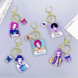 Kpop Demon Hunters Mira Rumi Zoey Jinu อะนิเมะอะคริลิคจี้พวงกุญแจคอลเลกชันคอสเพลย์ของขวัญ