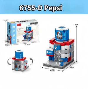 City Set Mini Street View Building Set Assembly Toys Building Blocks Toys Educational Toys for Kids