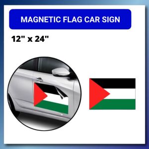 Magnetic Palestine Flag (Easy to stick and also can peel off any time)