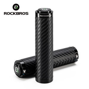 【Local Delivery】ROCKBROS Bicycle Handlebar Grips Shockproof Double Lock Leather Cycling Handlebar Cover Anti-slip Comfortable MTB Road Bike Grips