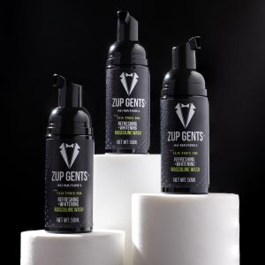 Zup Gents All Natural Masculine Wash | Foaming Wash | Organic 100% Safe Effective Whitening Bikini area of men Deodorizer Deo Effect