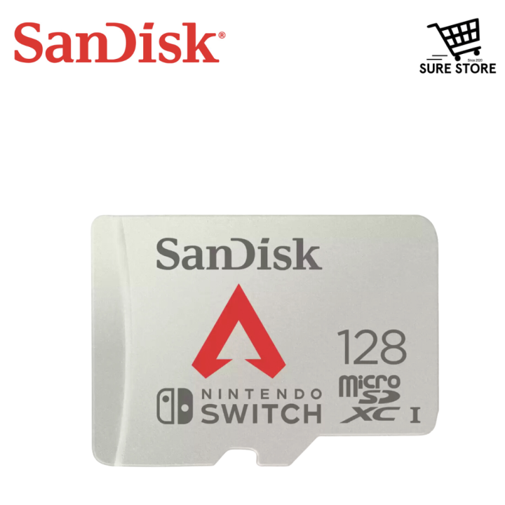 SanDisk Apex Legends 128GB UHS-I Micro SDXC Memory Card for Nintendo Switch  (SDSQXAO-128G-GN3ZY) Up to 100MB/s Read Speed, 90MB/s Write Speed