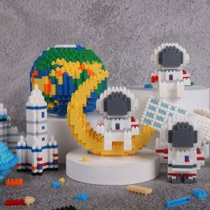 PAIFU Mini Bricks Toy Diamond Astronaut Blocks Decoration Micro Particles Compatible Building Blocks Brick Educational Toys Give Holiday Christmas Gift Others