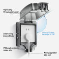FCM Outdoor Waterproof outlet Sockets IP66 Surface Mount Rainproof Outdoor Switch Socket 118 Type Splashproof Junction Box Bathroom Box. 