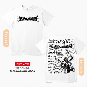 Original  T-shirt (inspired by aespas 2024 album Armageddon) Design from exclusivetshirtOVERSIZ