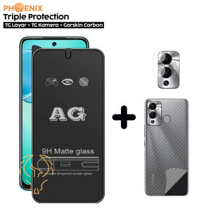 Paket 3in1 Tempered Glass Matte Anti Glare Infinix Hot 12 12i 12 Play 12 Pro Free Tempered Camera dan Skin