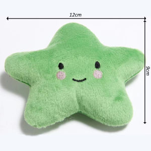 Pet Toy Interactive Toy Cute Fruit Donut Plush Squeaky Chew Toy for Small Dogs Cats