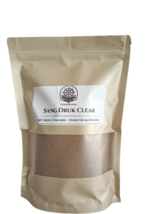 BỘT SANG KHÓI DRUK CLEAR cúng đốt không ăn 400 gr thành phần cỏ lạp chi đàn hương trắng đỏ nhuc đậu khấu hương cam tùng bách xù thiên ma ba trắng ba ngọt ngũ cốc vai ngũ sắc làm theo công thức tây tạng .mang lại cho ngưới cúng tiêu nghiệp tích phúc.
