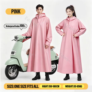 Premium Oxford Cloth Raincoat For Adults Hooded Long Rainsuit With Double Brim Motorcycle Rain Jacke