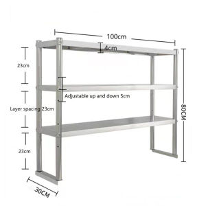HEJI Kitchen Table Stainless Steel Console Table Multifunction Working Table Stainless Table For Kitchen