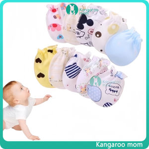 Kangaroomom 1pairs Baby Cotton Mitten Hand Glove Anti Scratch