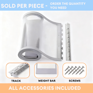 Suminoe Magnetic PVC Door Curtain Clear PVC Door Transparent Auto Closing Door Screen Anti Mosquito Clear Plastic Curtain Wind & Dust Protection Easy To Clean
