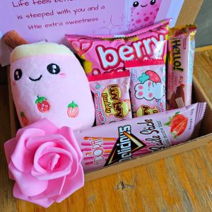 ✨ Simple Milktea Strawberry Small Thoughtful Gift for Girlfriend Her Valentines