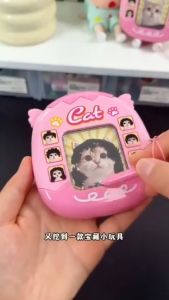 CuddleCove Magnetic Cat Hairstyle DIY Board Steel Bead Keychain Fidget Toy Pendant Rantai Kunci Mainan Stress