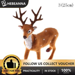 hebeanna Christmas Simulation Plush Reindeer Xmas Elk Plush TOY New Year Decorations