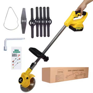 Rechargeable Lawn Mower Portable Cordless Grass Cutter Battery Operated Heavy Duty Garden Trimmer